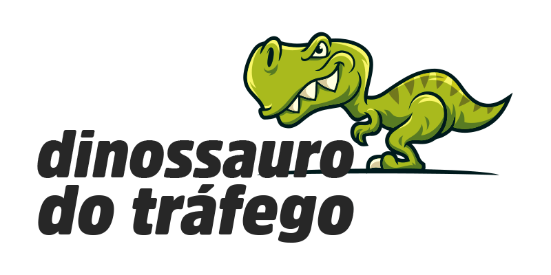 logo dinossauro do trafego - hor preto